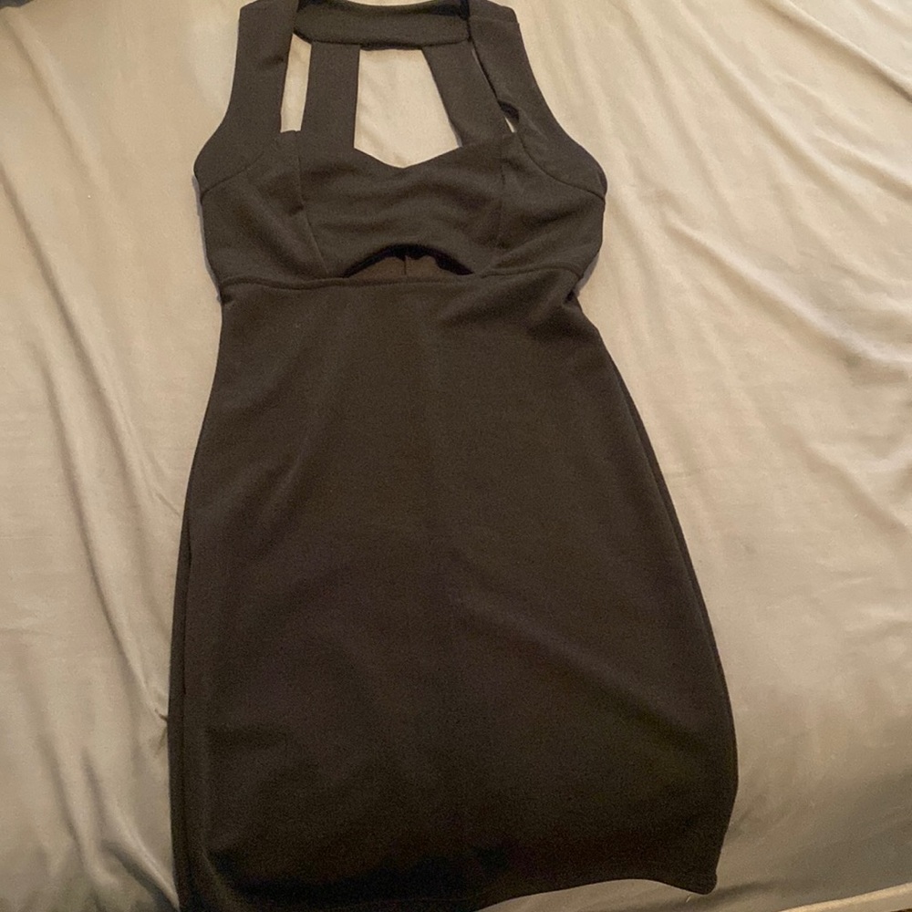 Mini Black Cutout Dress